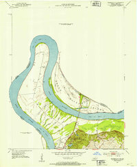 Evansville 1952 topographic map thumbnail