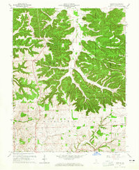 Kossuth 1963 topographic map thumbnail