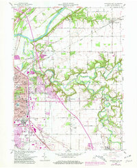 Lafayette East 1961 topographic map thumbnail
