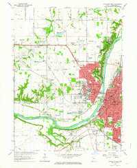 Lafayette West 1961 topographic map thumbnail