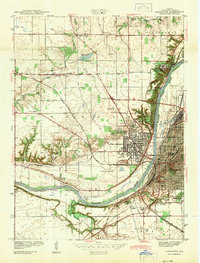 Lafayette 1942 topographic map thumbnail