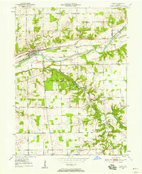 Lagro 1950 topographic map preview