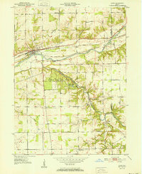 Lagro 1951 topographic map thumbnail