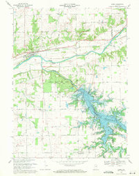 Lagro 1969 topographic map preview