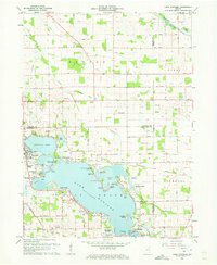 Lake Wawasee 1961 topographic map thumbnail