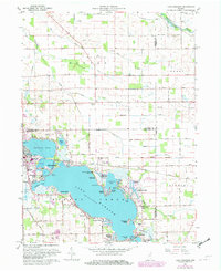 Lake Wawasee 1961 topographic map thumbnail