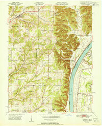 Lanesville 1951 topographic map thumbnail