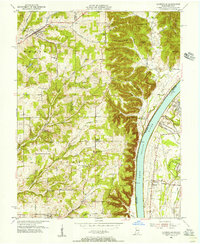 Lanesville 1955 topographic map thumbnail