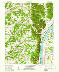 Lanesville 1960 topographic map thumbnail