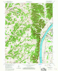 Lanesville 1960 topographic map thumbnail