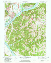 Lawrenceburg 1981 topographic map thumbnail