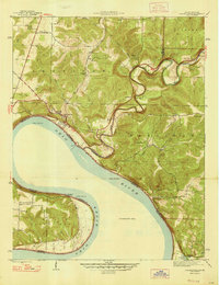 Leavenworth 1947 topographic map thumbnail
