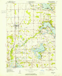 Leesburg 1950 topographic map thumbnail