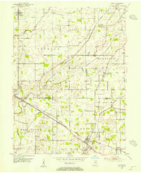 Lizton 1953 topographic map thumbnail