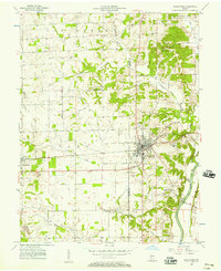Loogootee 1956 topographic map thumbnail
