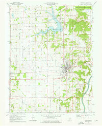 Loogootee 1974 topographic map thumbnail