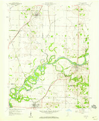 Lyons 1958 topographic map thumbnail