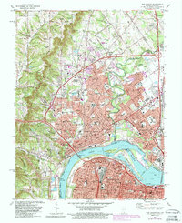 New Albany 1982 topographic map thumbnail