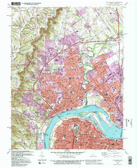 New Albany 1992 topographic map thumbnail