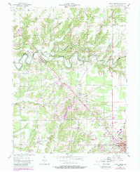 North Vernon 1957 topographic map thumbnail