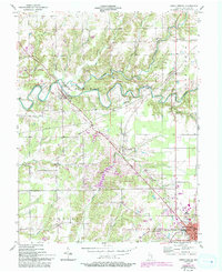 North Vernon 1957 topographic map thumbnail