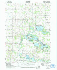 Oliver Lake 1992 topographic map thumbnail