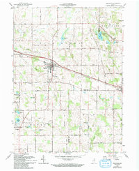 Pierceton 1962 topographic map thumbnail