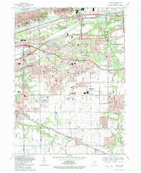 Portage 1992 topographic map thumbnail
