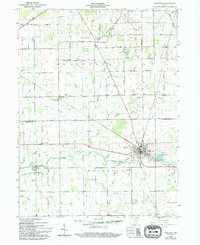 Ridgeville 1960 topographic map thumbnail
