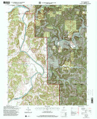 Rusk 1993 topographic map thumbnail