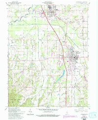 Scottsburg 1960 topographic map thumbnail