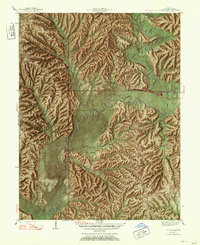 Allens Creek 1947 topographic map thumbnail