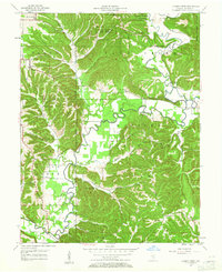Allens Creek 1957 topographic map thumbnail