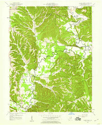 Allens Creek 1957 topographic map thumbnail