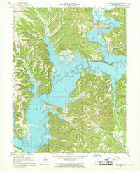 Allens Creek 1966 topographic map thumbnail