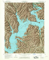 Allens Creek 1966 topographic map thumbnail