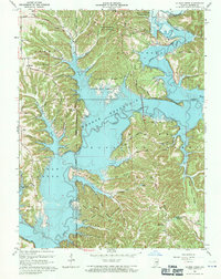 Allens Creek 1966 topographic map thumbnail