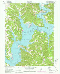 Allens Creek 1966 topographic map thumbnail