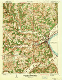 Aurora 1943 topographic map thumbnail