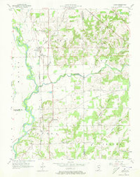 Azalia 1957 topographic map thumbnail