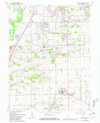 Bargersville 1962 topographic map thumbnail