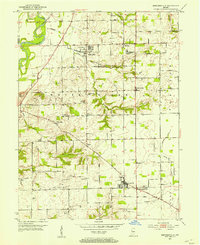 Bargersville 1952 topographic map thumbnail
