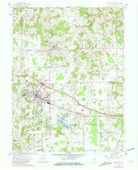 Batesville 1961 topographic map thumbnail