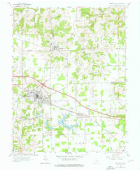 Batesville 1961 topographic map thumbnail