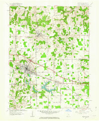 Batesville 1961 topographic map thumbnail