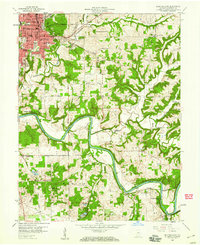 Bedford East 1958 topographic map thumbnail