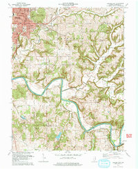 Bedford East 1978 topographic map thumbnail