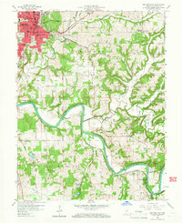 Bedford East 1958 topographic map thumbnail