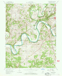 Bedford West 1957 topographic map thumbnail