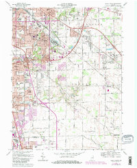 Beech Grove 1967 topographic map thumbnail